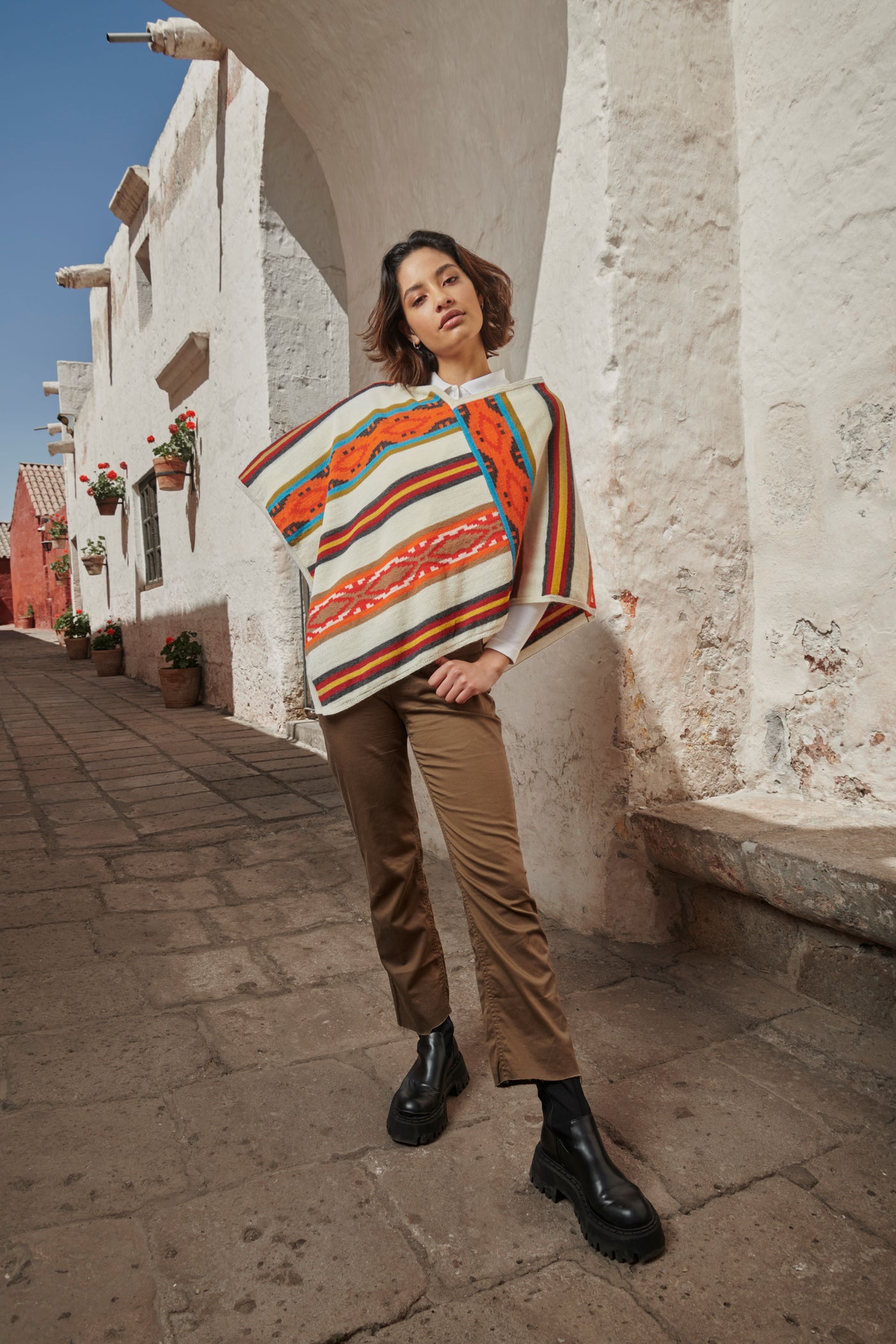 Multicolor Poncho