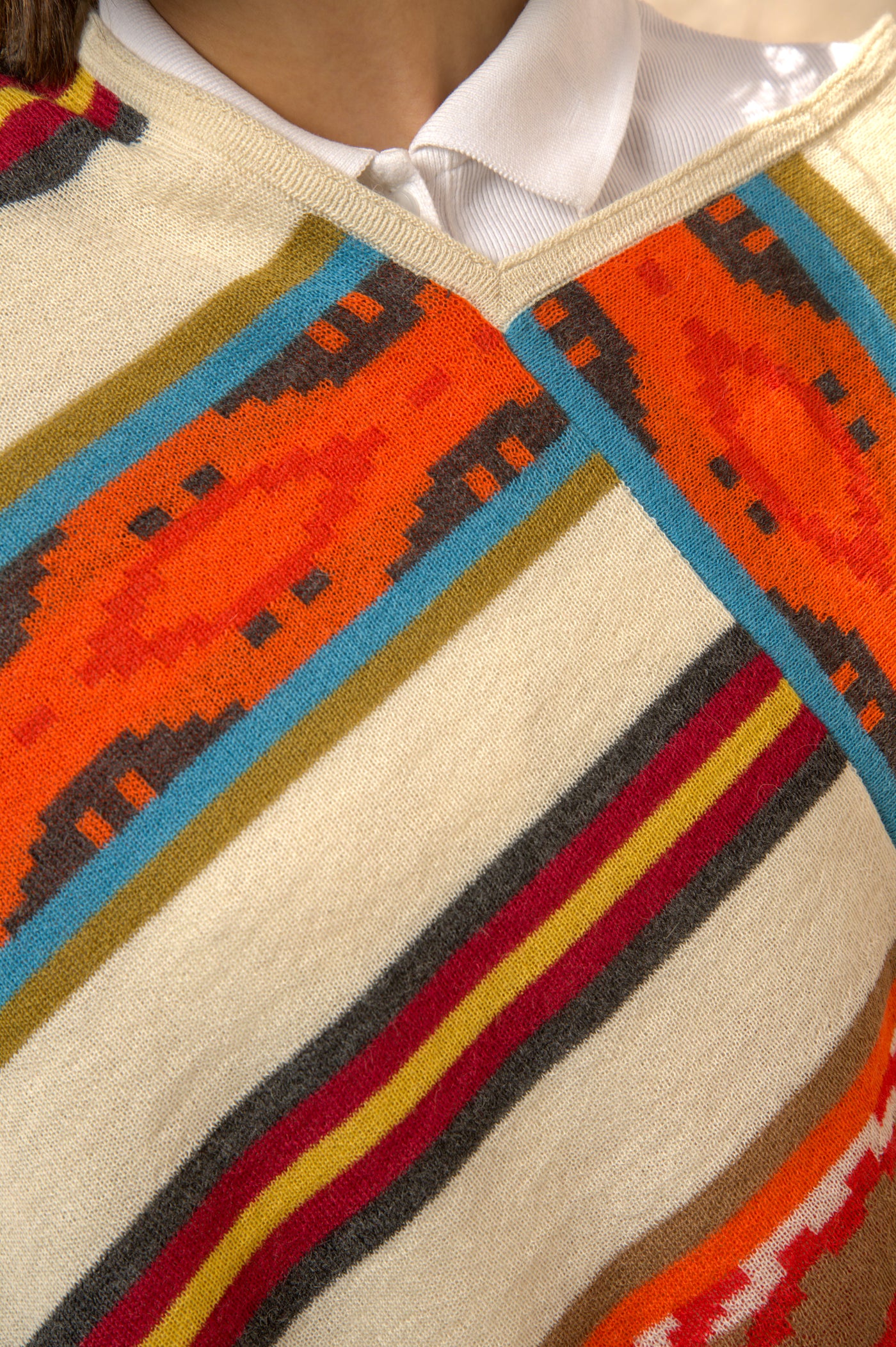 Multicolor Poncho