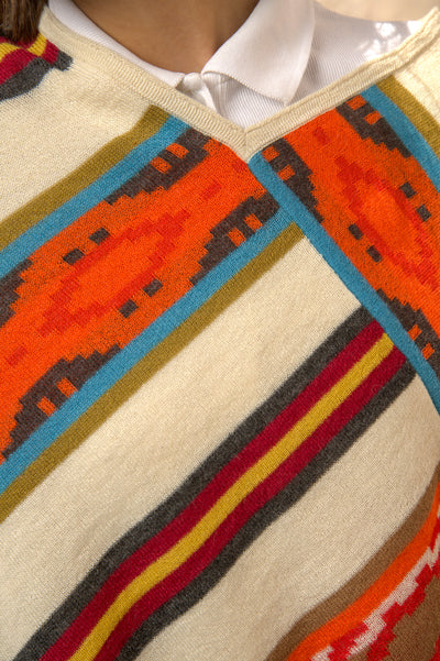 Multicolor Poncho